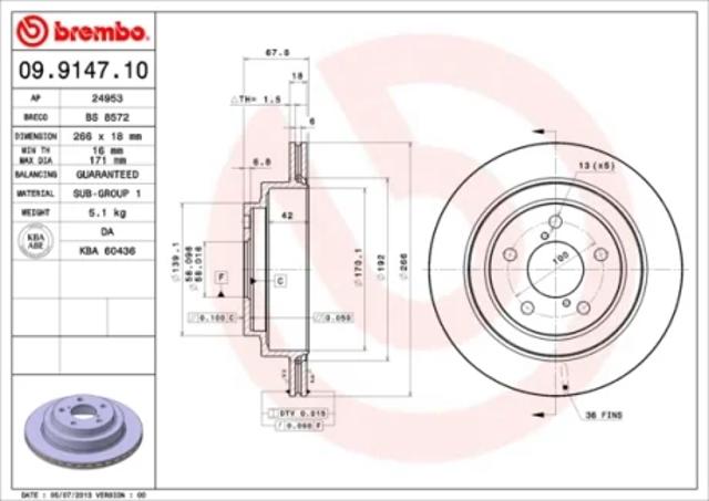 Дискові гальма 09914710 BREMBO