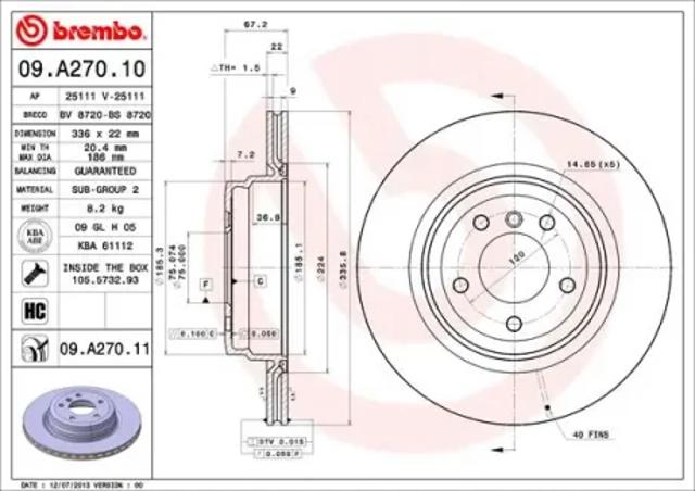 09A27011 Brembo