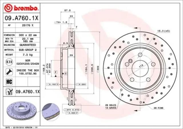 09A7601X Brembo