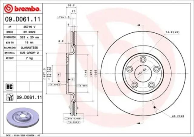 Дискові гальма 09D06111 BREMBO