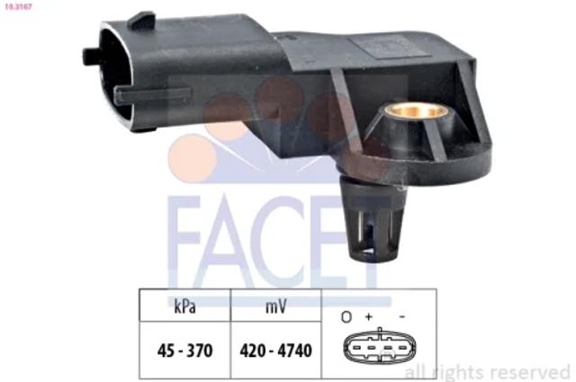 Датчик наддува 103167 FACET
