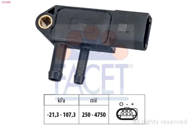 Датчик тиску вихлопних газів 103266 FACET