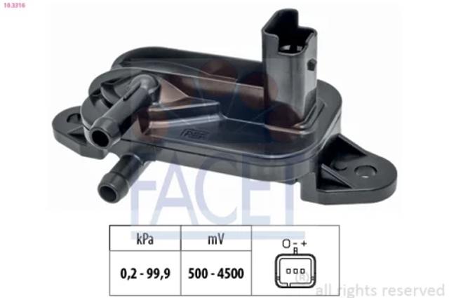 Датчик тиску вихлопних газів 103316 FACET