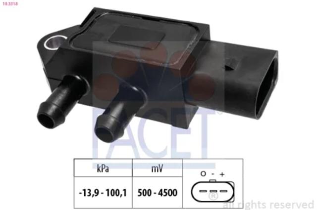 Датчик тиску вихлопних газів 103318 FACET