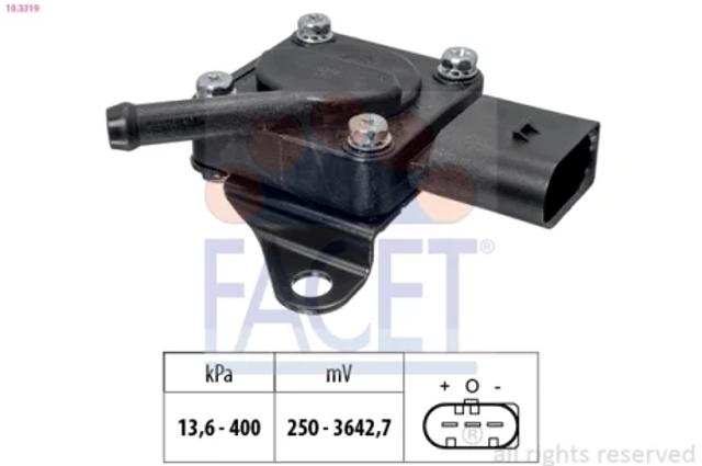 Датчик тиску вихлопних газів 103319 FACET