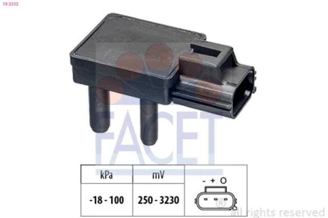 Датчик тиску вихлопних газів 103332 FACET