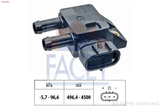 Датчик тиску вихлопних газів 103333 FACET