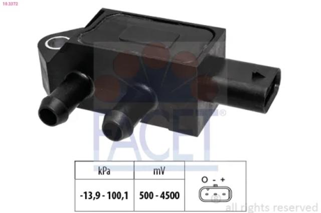 Датчик тиску вихлопних газів 103372 FACET