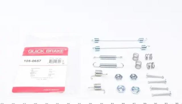 Монтажний комплект задніх барабанних колодок 1050657 QUICK BRAKE