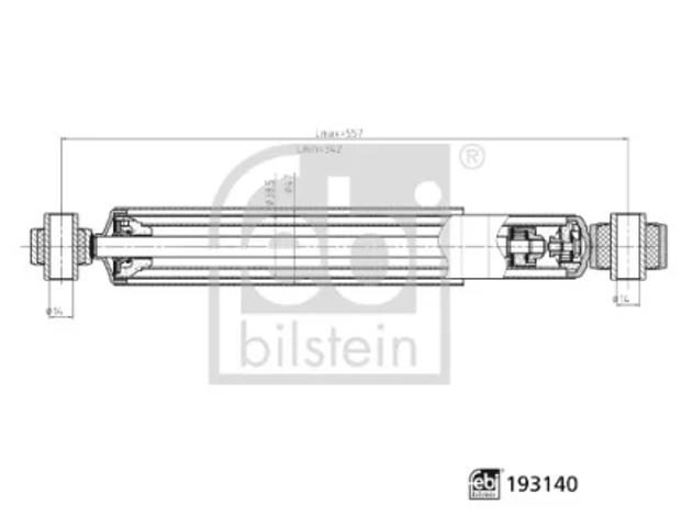 Амортизатор задній 193140 FEBI