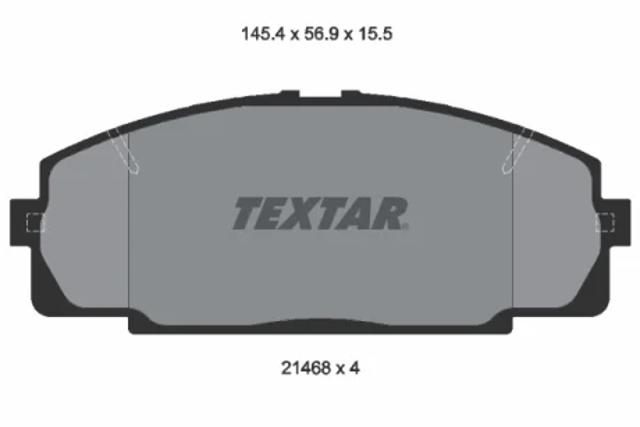 Колодки гальмівні передні, дискові 2146801 TEXTAR
