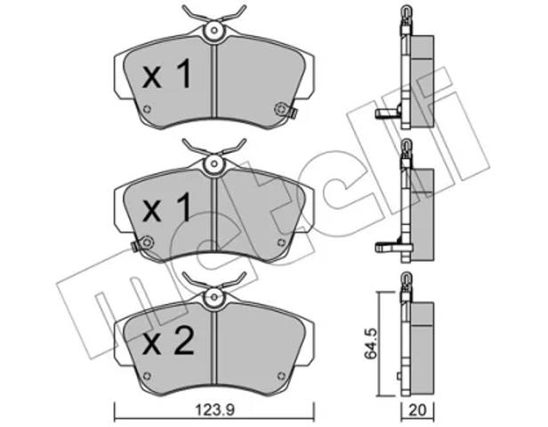 Дискові гальма 2205210 METELLI
