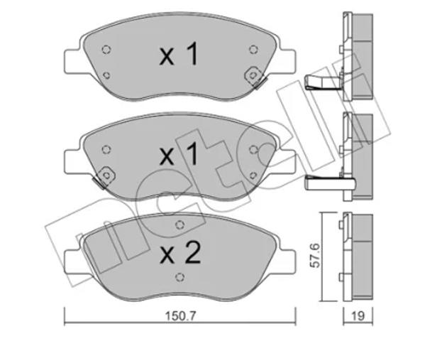 Дискові гальма 2205772 METELLI