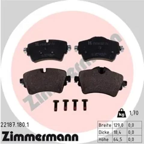 Гальмівні колодки 221871801 ZIMMERMANN