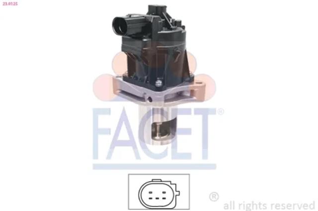 Клапан EGR, рециркуляції газів 230125 FACET