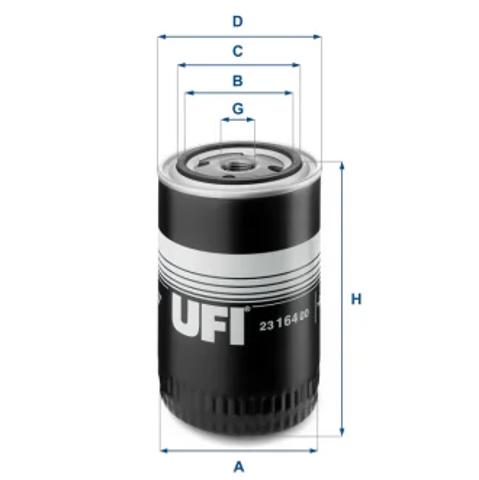 Фільтр очищення масла відцентровий 2316400 UFI