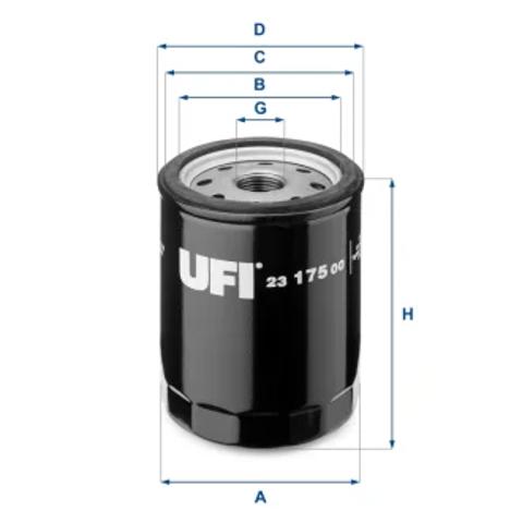 Фільтр масляний ДВЗ 2317500 UFI