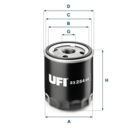 Фільтр масляний 2325400 UFI