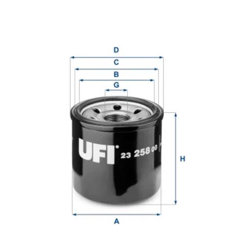 Фільтр масла 2325800 UFI