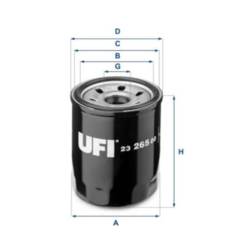Фільтр масла 2326500 UFI