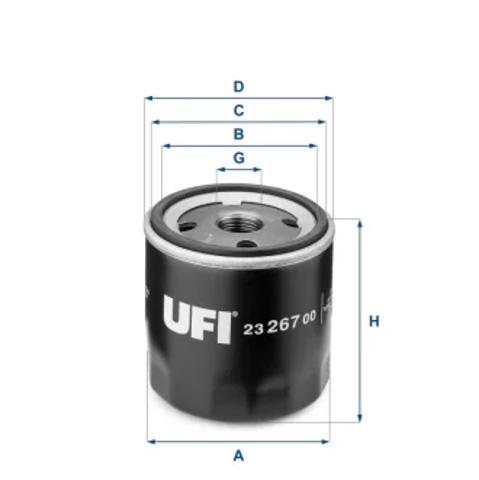 Фільтр відцентровий очищення масла 2326700 UFI