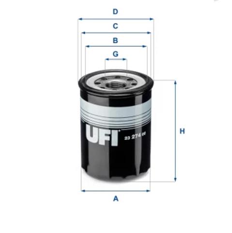Фільтр масла 2327400 UFI