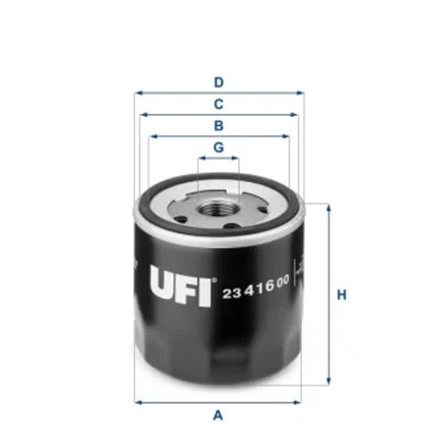 Фільтр масляний ДВЗ 2341600 UFI
