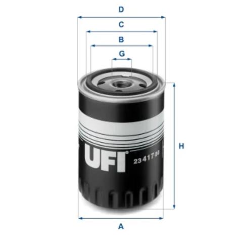 Фільтр масляний 2341700 UFI