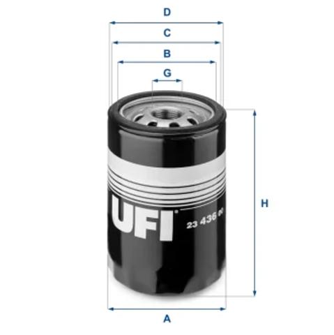 Фільтр масла 2343600 UFI