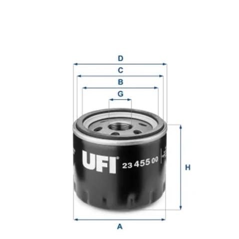 Фільтр масляний ДВЗ 2345500 UFI