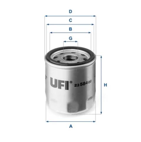 Фільтр масляний 2358400 UFI