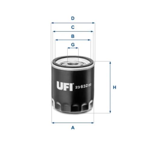 Фільтр масляний ДВЗ 2363200 UFI