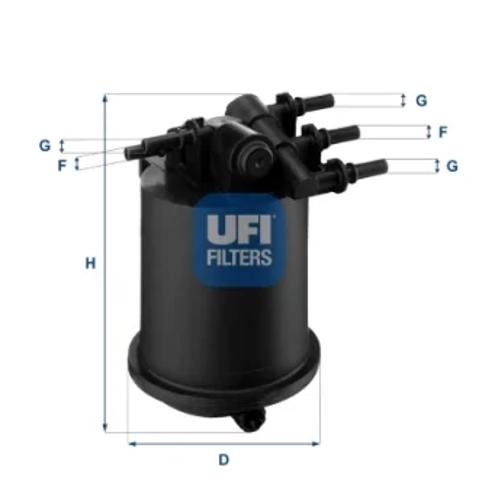 Фільтр паливний 2408600 UFI
