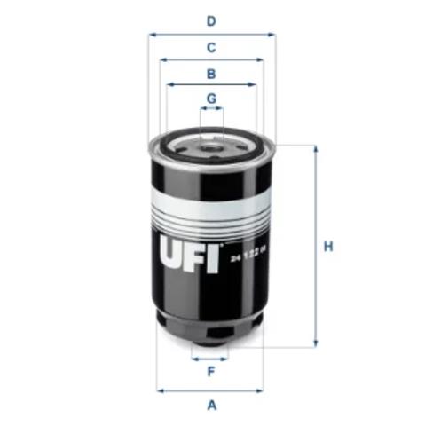 Фільтр-відстійник палива грубої очистки 2412200 UFI