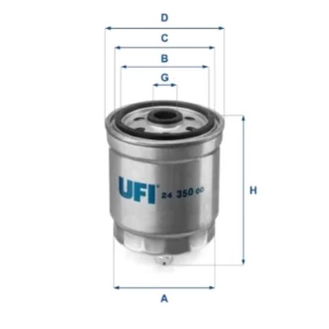 Фільтр-відстійник палива грубої очистки 2435000 UFI