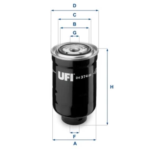 Фільтр палива 2437400 UFI