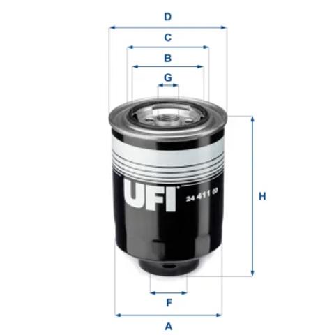 Фільтр паливний 2441100 UFI