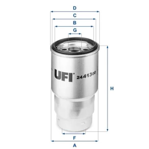 Фільтр тонкого очищення палива 2441300 UFI