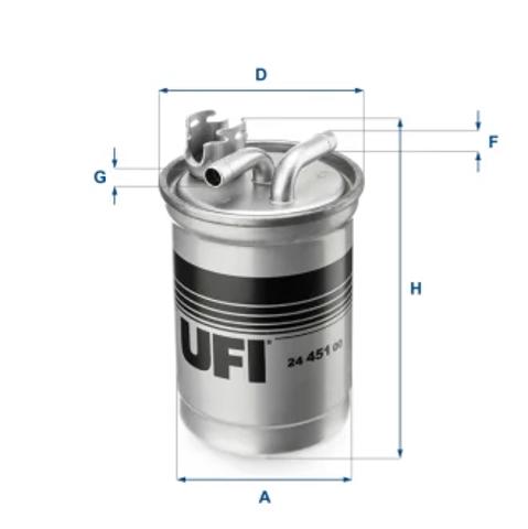 Фільтр палива 2445100 UFI