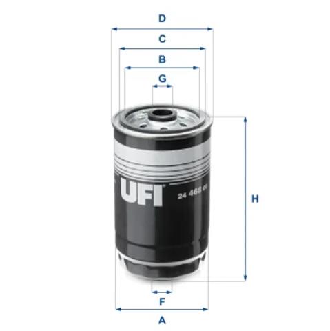 Фільтр тонкого очищення палива 2446800 UFI