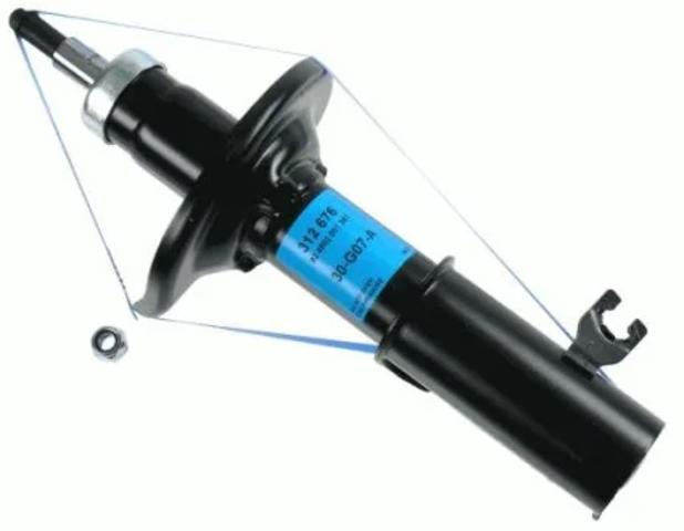 Амортизатор передньої підвіски, лівий 312676 SACHS