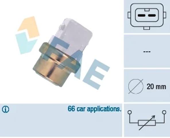 Датчик температури охл.жідкості, на прилад 32600 FAE
