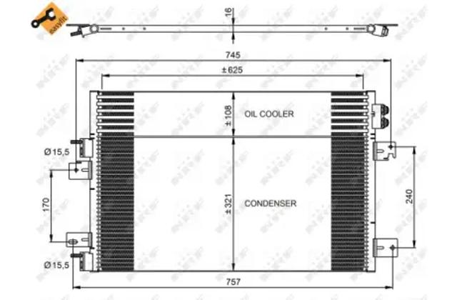 Конденсер 350031 NRF