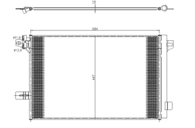 Конденсатор кондиціонера 350369 NRF