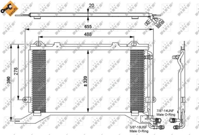 Конденсатор кондиціонера 35240 NRF
