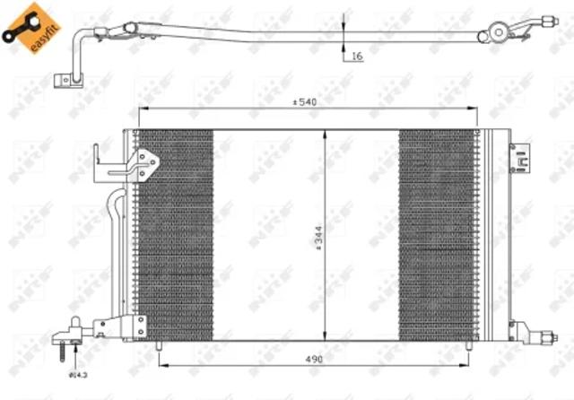 Конденсатор кондиціонера 35304 NRF