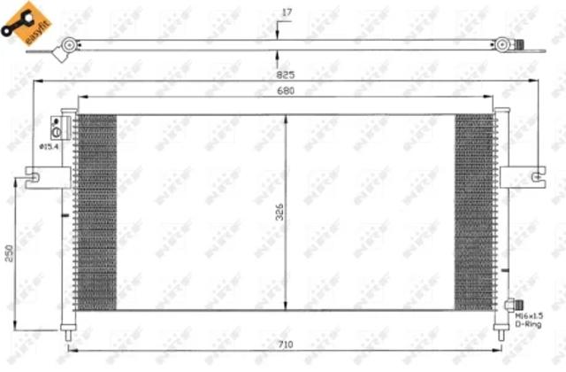 Конденсатор кондиціонера 35380 NRF