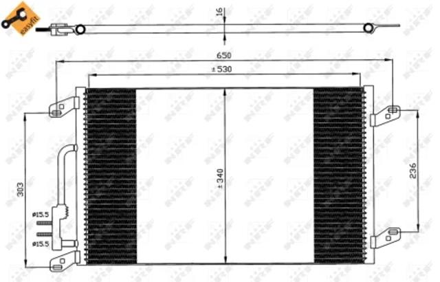 Конденсатор кондиціонера 35615 NRF