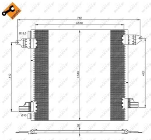 Конденсатор кондиціонера 35702 NRF