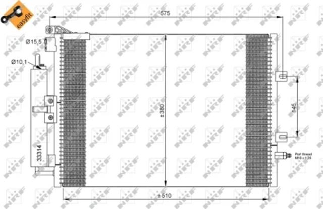 Конденсатор системи охолодження системи 35897 NRF